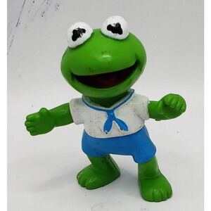 1986 Muppet Babies Figurine McDonald's Happy Meal Toy Kermit The Frog PVC